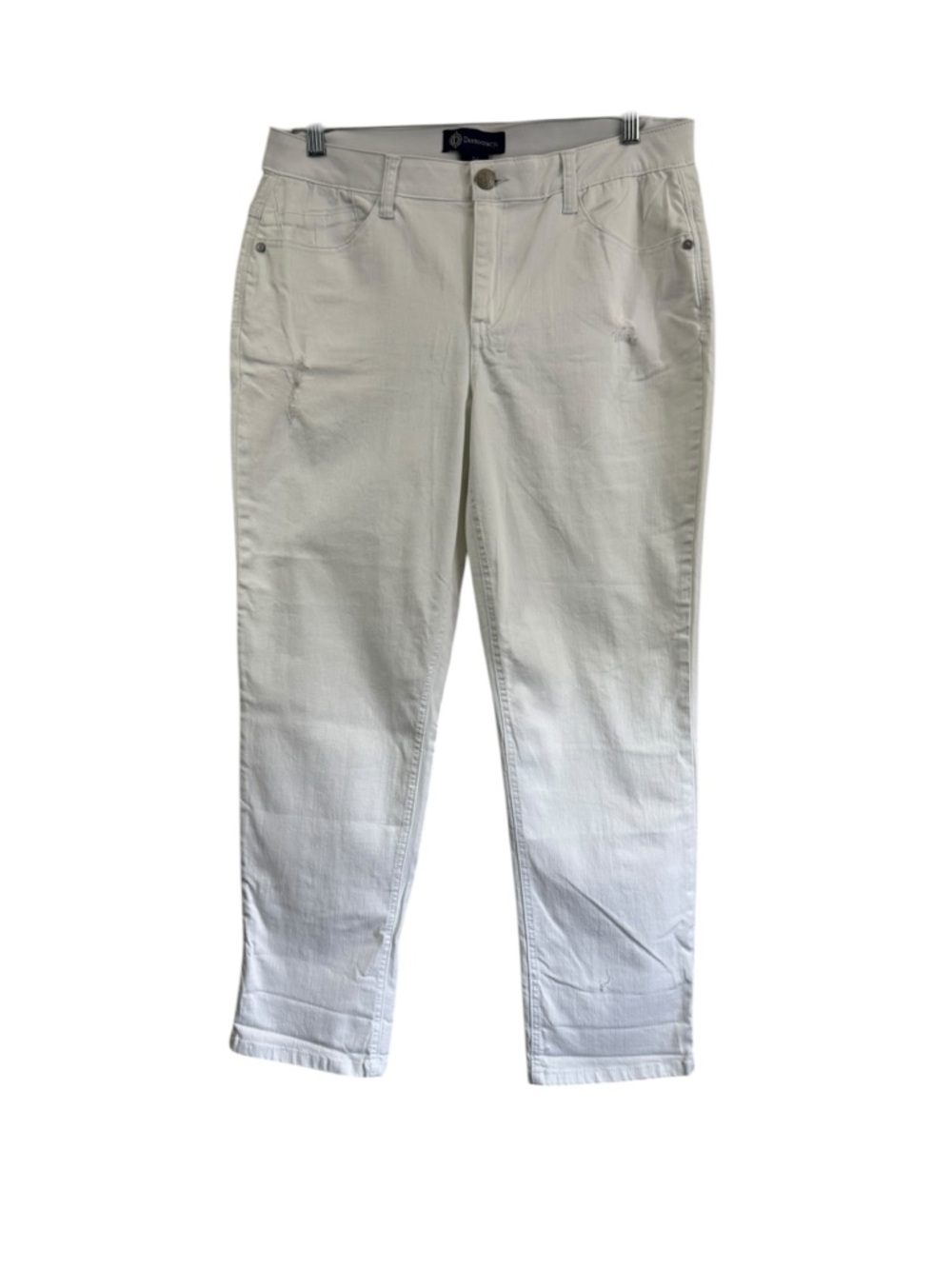 Democracy Slimming Ab” Solution White Denim Stretch Jean Size 14
